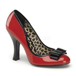 SMITTEN 01, RED/BLACK PATENT